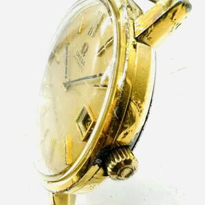 OMEGA オメガ 腕時計 メンズ AT 自動巻 DE VILE デビル ゴールド文字盤 アンティーク ラウンドフェイス デイト 可動品の画像3
