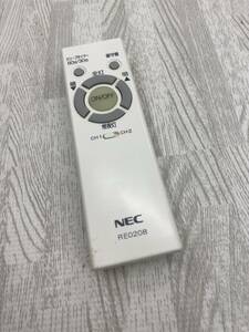 【同梱不可】動作品☆★NEC★☆RE0208☆★照明モコン★☆KI-0220