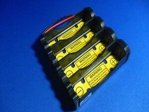 18650電池ホルダー 4本直列14.8Ｖ用（保護回路付）4S1P リチウムイオン電池ホルダー,電池ケース、バッテリーボックス,電池ボックス,電池box