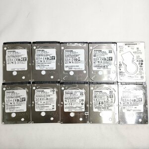 【CD info正常・動作ジャンク品】TOSHIBAMQ01ABF050等 (500GB×8 TOSHIBA7枚 Seagate1枚/ TOSHIBA 1TB×2)【10枚セット】 HDD003