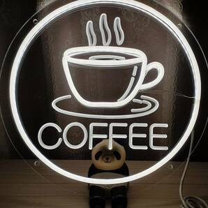 ☆★ Coffe カフェ ★ コーヒーのいい香り漂って来そう～☆ NEON SIGN コーヒショップ キッチンカー 店舗 ネオン看板 USB ★☆ 送料無料♪