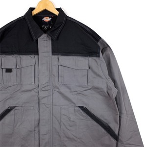 Новый неиспользованный предмет Euro Dickies Work Jacket Men US-3XL Size Grey Black Europe Планирование JK-3220