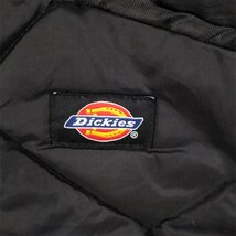 古着 超大きいサイズ ディッキーズ Dickies フルジップ 中綿キルティングジャケット メンズUS-5XLサイズ 黒 ブラック系 tn-2095_画像7