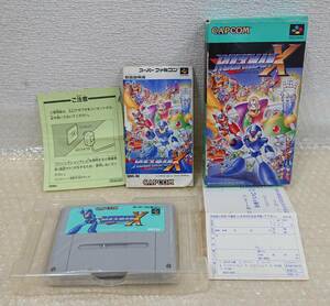 【中古・箱ダメージ有り】：ロックマンX ※動作未確認 スーパーファミコン用ソフト SFC ゲーム(20240229)