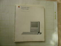 即決有　最後の1冊開封済み　汚れ有　Macintosh　SE/30　Owner's　Guide　オーナーズガイド　マニュアル　 送料250円　_画像1