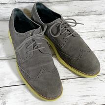 COLE HAAN コールハーン LUNARGRAND WINGTIP ルナグランド ウイングチップ C10226 グレー 10.5_画像3