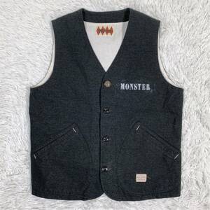 【良品】WEIRDO ウィアード MONSTER VEST モンスター ベスト ブラック Lサイズ