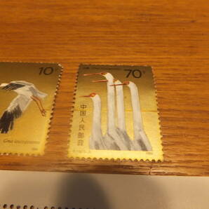 ☆中国切手 中国人民郵政 1986年 T110 単片3枚/白鳥 2元 小型シート1枚 未使用 まとめて☆の画像4