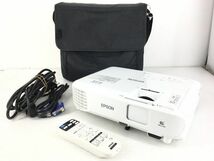 【ランプ時間：高+低=500h未満】EPSON EB-W05 ビジネスプロジェクター 高輝度3300lm リモコン・バッグ等付 動作確認【送料無料】_画像2