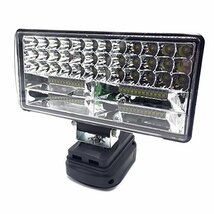 高輝度LED投光器 180W ８インチ LED ワークライト USBポート２口搭載 USB充電可 18v 作業灯 キャンプ 照明 防犯対策 マキタバッテリー対応_画像1