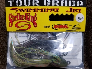 ★Strike King★SWIMMING JIG 3/8oz TOUR GRADE TGSJ38-234 ブルーギル ストライクキング スイミングジグ 新品未開封品 10g アメ物