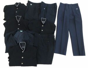 送料300円(税込)■zs782■学生服(安田中学校 学ラン 等) 8種 9点 ※中古【シンオク】