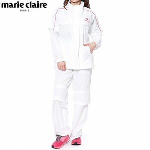 送料300円(税込)■ua002■レディース marie claire（マリ クレール）ゴルフ レイン上下セット レインウェア L 15400円相当【シンオク】