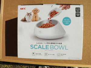  unused goods *GEX*{ dog. cat both for }*Lacook*[ scale bowl ]*500mL* measurement with function tableware *1~999g till measurement possibility * meal . remainder .. light weight is possible to do!