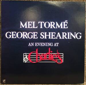 【美盤(EX-)/Vocal jazz/国内盤/LP】Mel Torm George Shearing An Evening At Charlie's / 試聴検品済