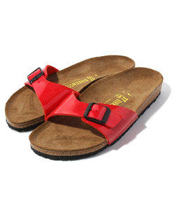 Z571 BIRKEN STOCK ビルケンシュトック サンダル 23.0cm MADRID マドリッド レッド ビルコフロー ドイツ製 ワンストラップ