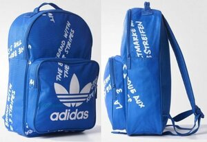 Z466 adidas originals アディダス オリジナルス バックパック クラシック グラフィック トレフォイル ロゴ リュック ブルー