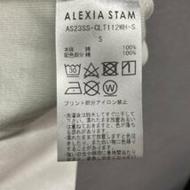 Z547 ALEXIA STAM アリシアスタン 半袖 リンガー Tシャツ Ｓ ホワイト Somewhere Ringer Tee フラワー 刺繍 ロゴ クルーネック_画像10