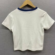 Z547 ALEXIA STAM アリシアスタン 半袖 リンガー Tシャツ Ｓ ホワイト Somewhere Ringer Tee フラワー 刺繍 ロゴ クルーネック_画像8