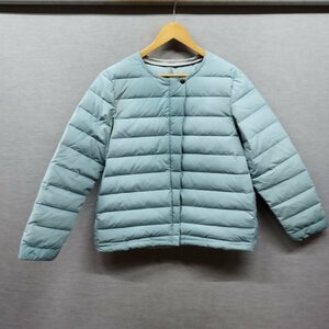 B50 Eddie Bauer Eddie bow aEB900 no color down jacket feather outer snap-button lady's light blue PL