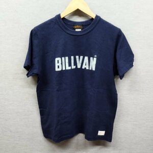 B59 Prestons プレストンズ BILLVAN ビルバン COTTON USA クルーネック Tシャツ カットソー 半袖 メンズ ネイビー サイズ L