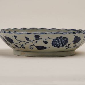 中国古美術 明時代 青花 神獣 飾皿 盤 皿の画像7
