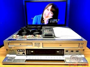 【動作保証】★SONY MiniDV/DV VHS ビデオカセットレコーダー WV-D700 ★対応リモコン付き★動作良好★