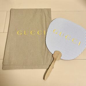 グッチGUCCI ノベルティ うちわ 未使用品 レア