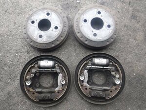 QNC10 Passo rear brake drum ABS attaching left right 19 year 66,156km thing KGC10 cup kit caliper shoe hub pad M301S Boon 