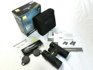 1000円スタート 双眼鏡 Nikon PROSTAFF 7S 8×30 6.5° WATERPROOF ケース/箱/カバー他付属 ニコン 高さ約12cm バードウォッチング 1 CCC14