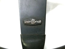 1000円スタート ステアリング PERSONAL 08-1 MADE IN ITALY ホーンボタン付 動作/取り付け未確認 直径約35cm パーソナル カー用品 1 CCC78_画像4