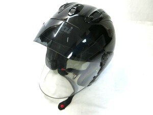1000円スタート ジェットヘルメット Arai VZ Ram SNELL ブラックカラー 61-62cm未満 M2015 Ⅳ-5mm LLサイズ アライ バイク用品 1 DDD9