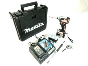 1000円スタート インパクトドライバー makita BL motor TD167D 通電動作確認済 マキタ 電動工具 汚れあり 大工道具 WHO DDD6