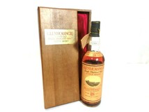 1000円スタート スコッチウイスキー GLEN MORANGIE Single Highland Malt 18年 木箱付 グレンモーレンジ 750ml 43% 未開栓 2 お酒⑳812_画像1