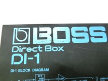 1000円スタート ダイレクトボックス BOSS Direct Box DI-1 通電動作未確認 本体のみ ボス 機材 PA機器 アクティブ型 ライブ バンド 2 DDD60_画像3