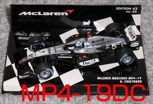 MINICHAMPS 1/18 – マクラーレン MP4/19 メルセデス – 2004 (D