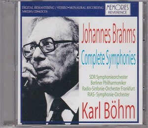 ★CD Brahms:Complete Symphonies No.1-No.4 ブラームス:交響曲全集 CD2枚組 *カール・ベーム(Karl Bohm)