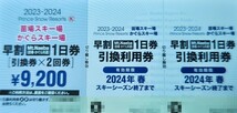 【大人1枚2回分】かぐら＆苗場スキー場共通大人全日リフト1日引換券1枚2回分（2日分）「数量8」_画像7