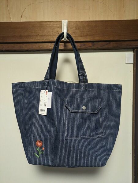 【未使用新品】UNIQLO JWANDERSON ユニクロ トートバッグ ブルー（ストライプ）