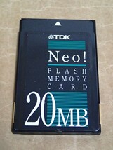 〈 FLASH MEMORY CARD Flash ATA PCMCIA PC CARD TDK SFM020W/C 20MB 〉_画像1