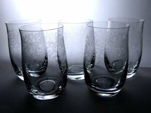 ■ボヘミアグラス　　タンブラー５ＰＣＳセット　　クリスタルグラス　　新品　　　〈同梱対象商品〉#701