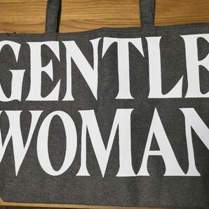 GENTLE WOMAN ジェントルウーマン トートバッグ 薄灰カラー　約48cm