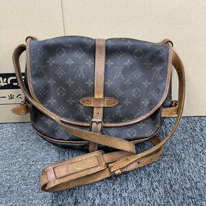 455.◎1円スタート◎LOUIS VUITTON ルイヴィトン ソミュール30 モノグラム M42256 ショルダーバッグ ブラウン系 レディース