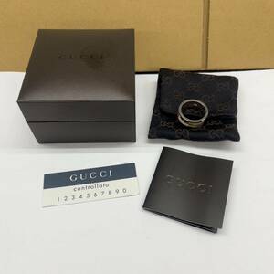 484.◎1円スタート◎GUCCI グッチ リング 指輪 Gマーク Gリング 約17号 メンズ 925 シルバー アクセサリー 保存箱有【72319】