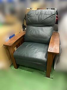 ◇【DD】Stickley Fine Upholstery スティックレー　リクライニングチェア 本革 椅子 アメリカ　1人掛け