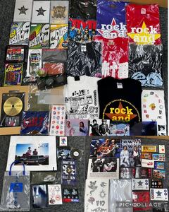 54. B'z ビーズ コンサート ツアー LIVE グッズ DVD まとめ 未開封あり Tシャツ ステッカー 他 グッズセット 