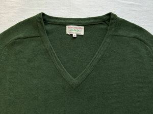 HEMISPHERES エミスフェール V-neck Sweater スコットランド製 ANATOMICA アナトミカ