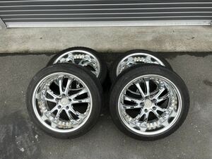 WORK bersaglio ワーク ベルサリオ 18インチ 114.3 8.5j 4本set ~ 売り切り ドリフト シルビア jzx100 スカイライン チェイサー 