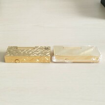 店舗保管品 dunhill ダンヒル ガスライター ローラーガスライター ゴールド系 2点セット ケース付 動作未確認 喫煙具 現状品_画像8