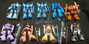 ガンプラ グフ ドムなど大量ジャンク現状品 細かな欠品あります。 組立済 完成品 部品取り バンダイ 機動戦士ガンダム プラモデル